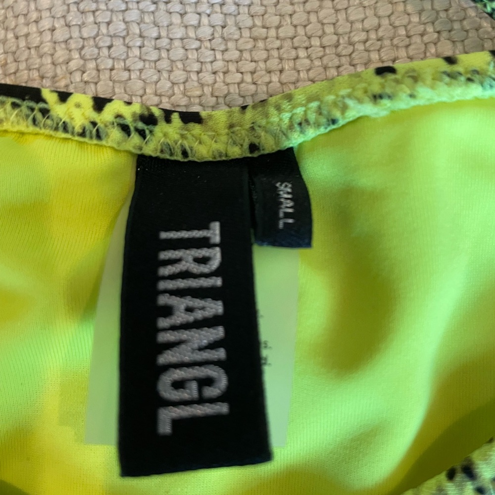 Triangl Swimwear Neon Yellow Snakeskin Bikini - Picture 4 of 10
